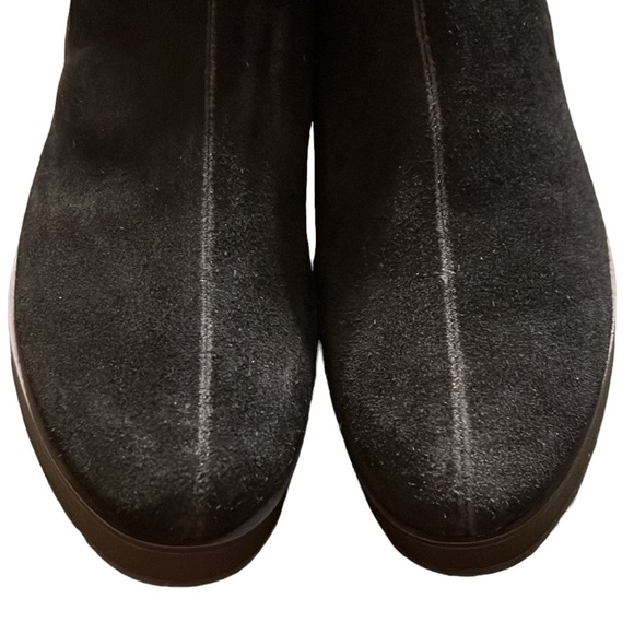 Lucky Brand Karmeya Black Suede Leather Booties - Picture 7 of 12